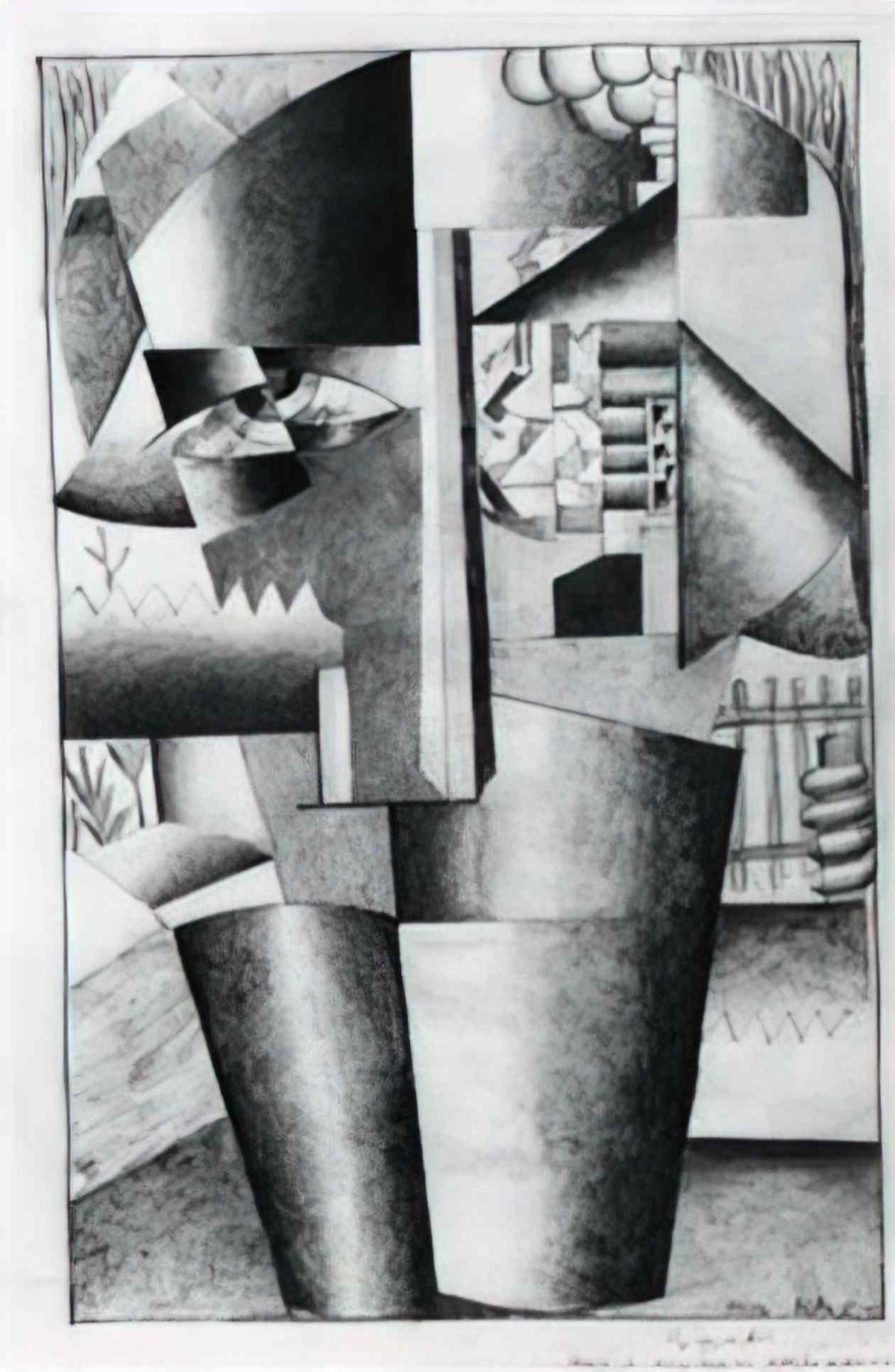 Kazimir Malevich peasant woman with buckets 1913 Art A4 Photo Print