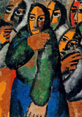 Kazimir Malevich peasant women in a church CROP A4 Photo Print
