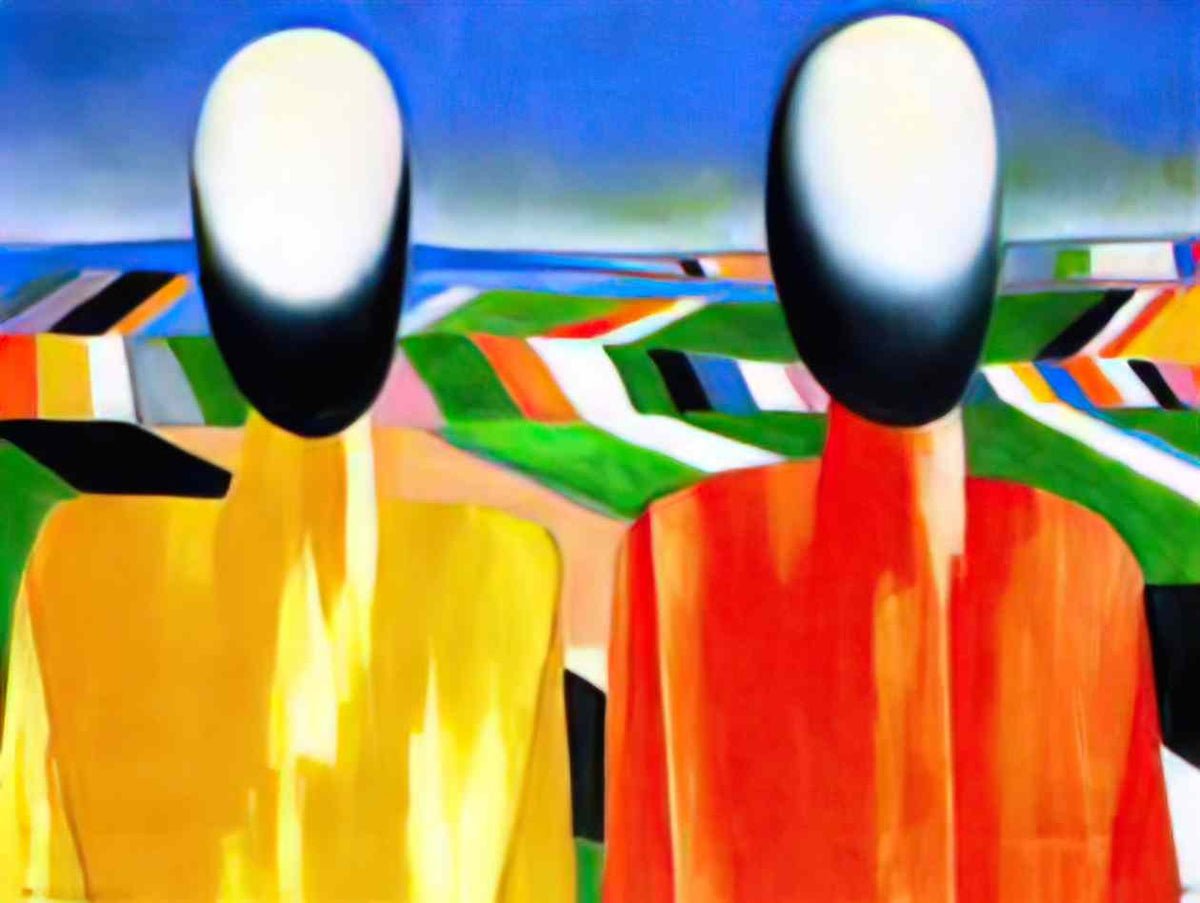 Kazimir Malevich peasants Art A4 Photo Print