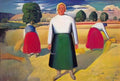 Kazimir Malevich lady at the poster column 1914 Art A4 Photo Print