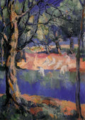 Kazimir Malevich river in forest 1908 A4 Photo Print