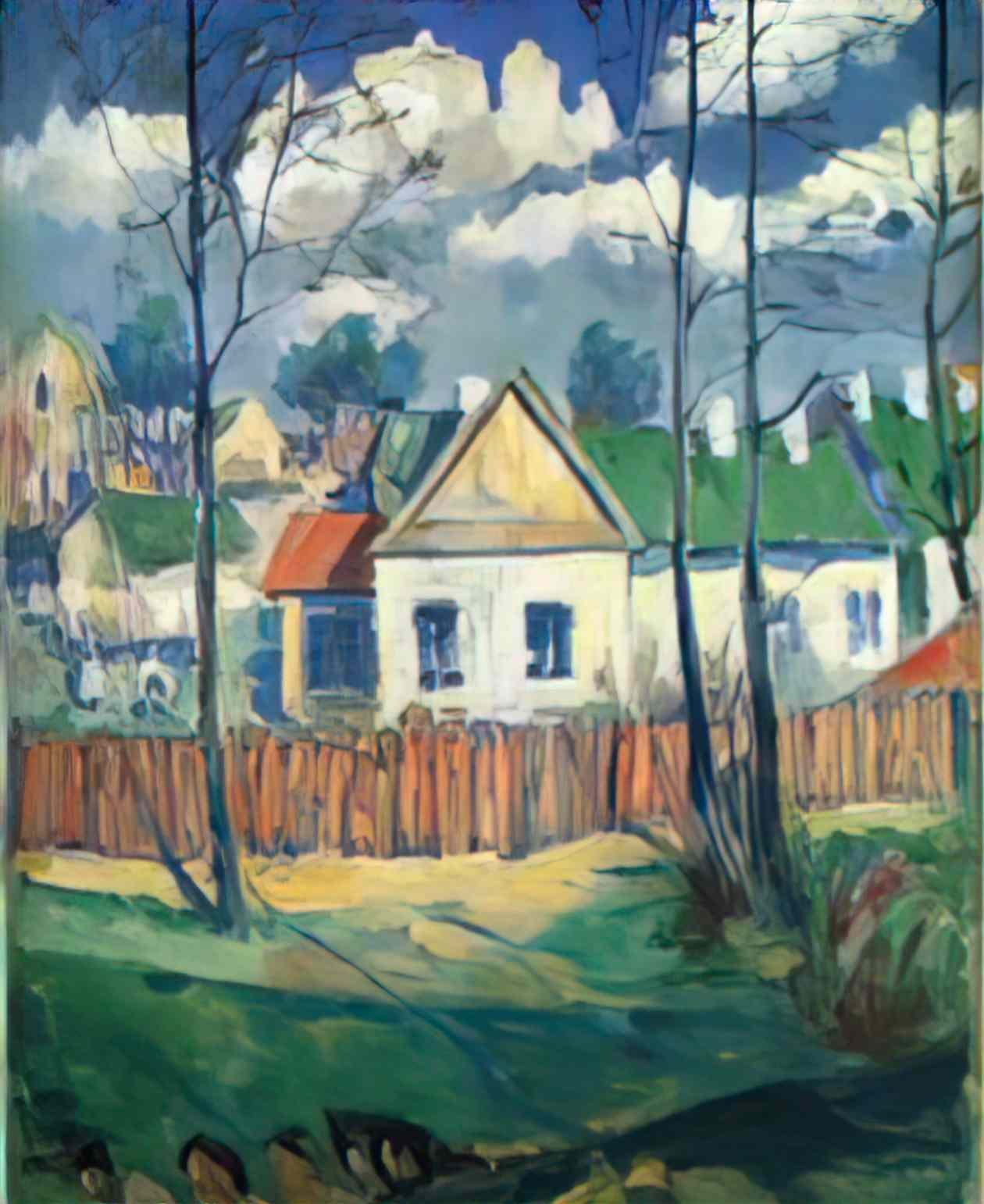 Kazimir Malevich on the cemetery 1911 2 Art A4 Photo Print