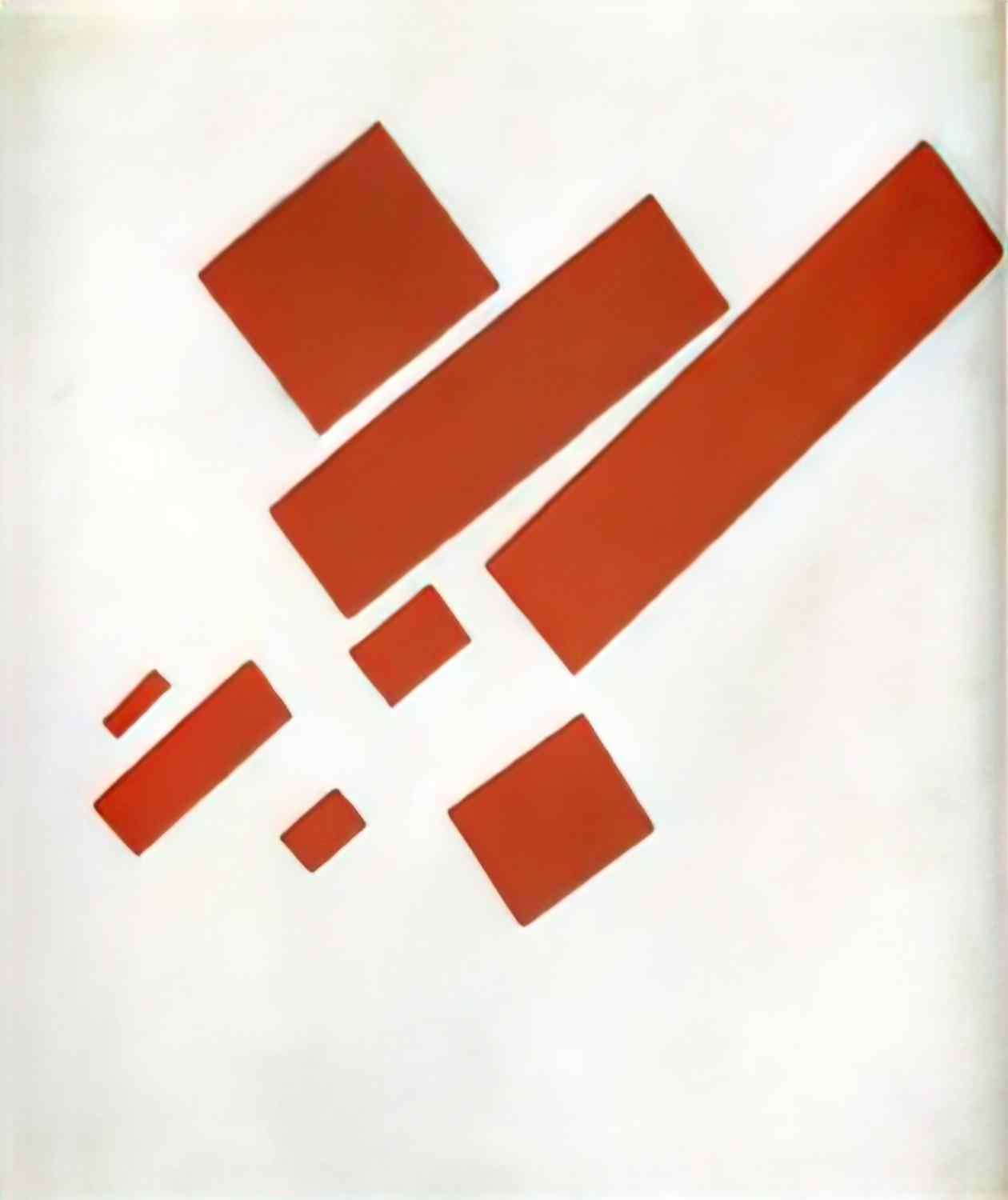 Kazimir Malevich quadrilateral and the circle 1915 Art A4 Photo Print
