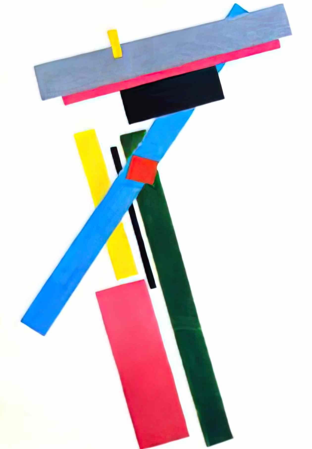 Kazimir Malevich reaping 1911 Art A4 Photo Print