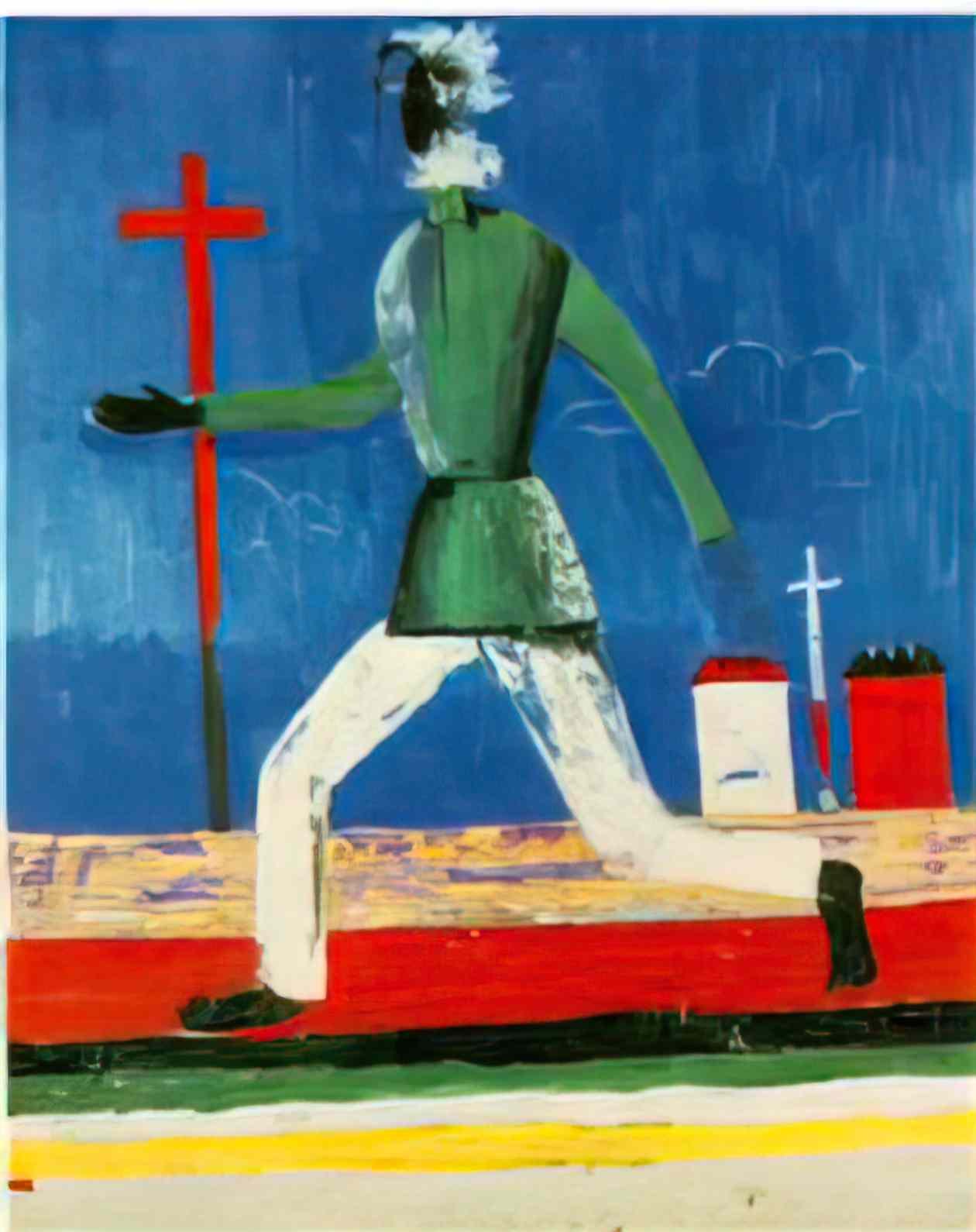 Kazimir Malevich self portrait 2 Art A4 Photo Print