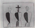 Kazimir Malevich three suprematic figures Art A4 Photo Print