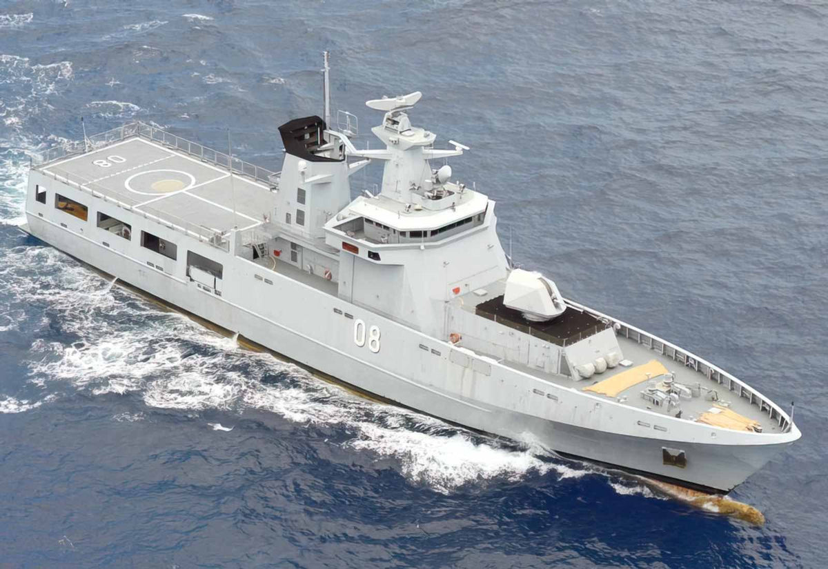 Kdb Darulaman Opv08 Offshore Patrol Vessel Brunei A4 Photo Print