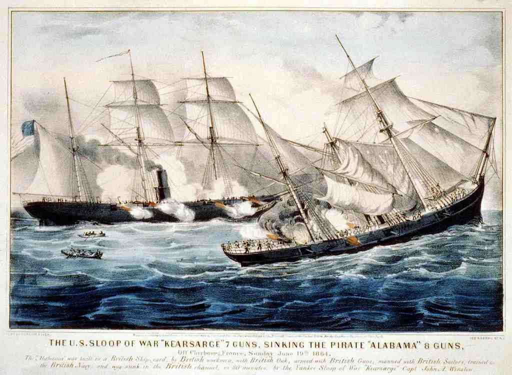 Kearsarge Ship Vintage A4 Photo Print