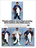 Keds Casuals Shoe Advert 1970s Vintage Retro Advert Poster A4 Photo Print