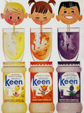 Keen Drinks Kids Vintage Retro Advert Ads A4 Photo Print