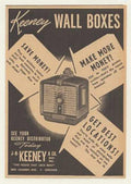 Keeney Wall Boxes Vintage Retro Advert Ads A4 Photo Print