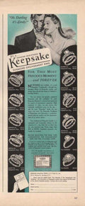 Keepsake Diamond Ring Vintage Retro Advert Ads A4 Photo Print