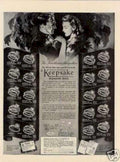 Keepsake Diamond Rings 2 Vintage Retro Advert Ads A4 Photo Print