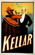 Kellar 4 Magic Magician Vintage A4 Photo Print