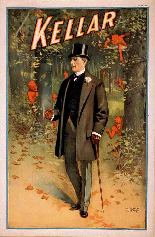 Kellar 6 Magic Magician Vintage A4 Photo Print