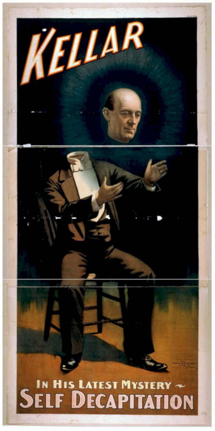 Kellar Decapitation Poster 1 Vintage Retro Advert Poster A4 Photo Print
