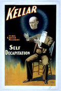 Kellar Decapitation Poster Vintage Retro Advert Poster A4 Photo Print