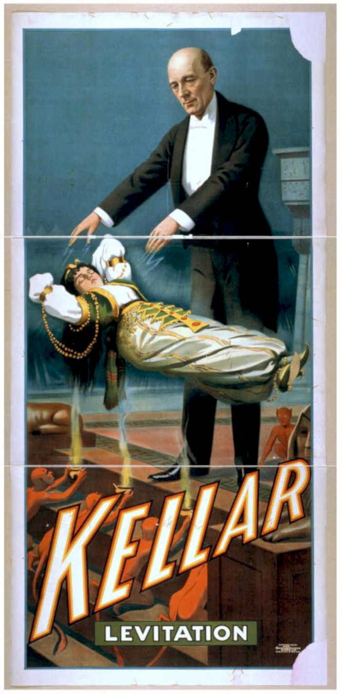 Kellar Levitation Poster Vintage Retro Advert Poster A4 Photo Print
