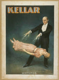 Kellar Levitation Vintage Retro Advert Poster A4 Photo Print