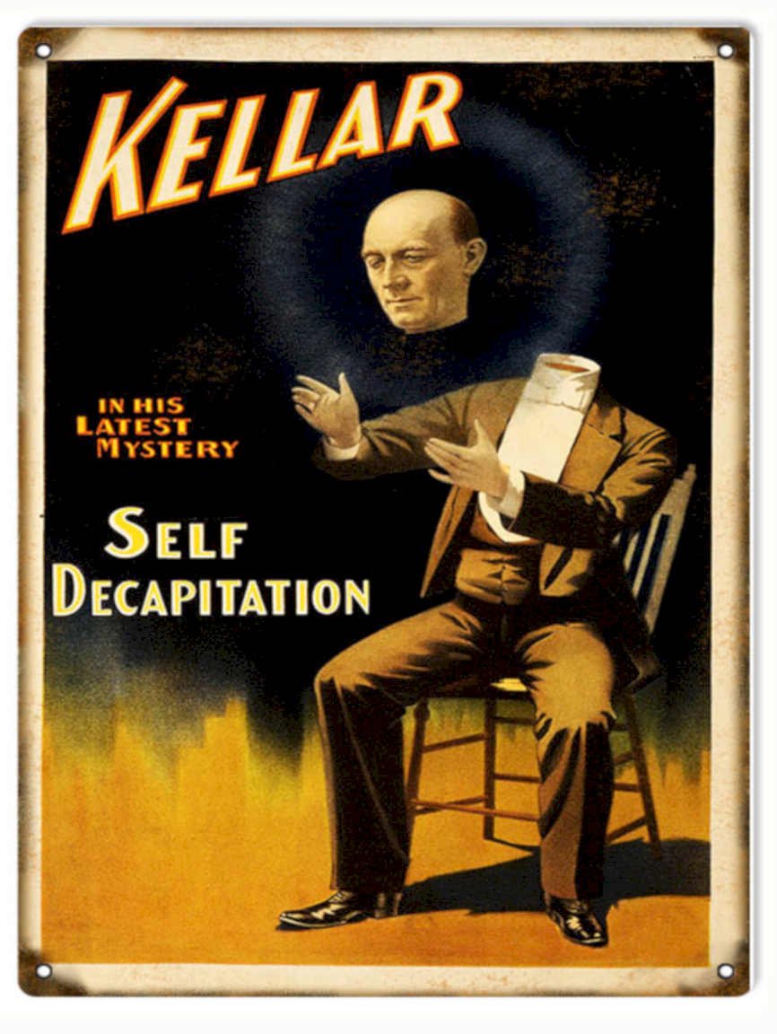 Kellar Magic Mystery Vintage Retro Advert Ads A4 Photo Print