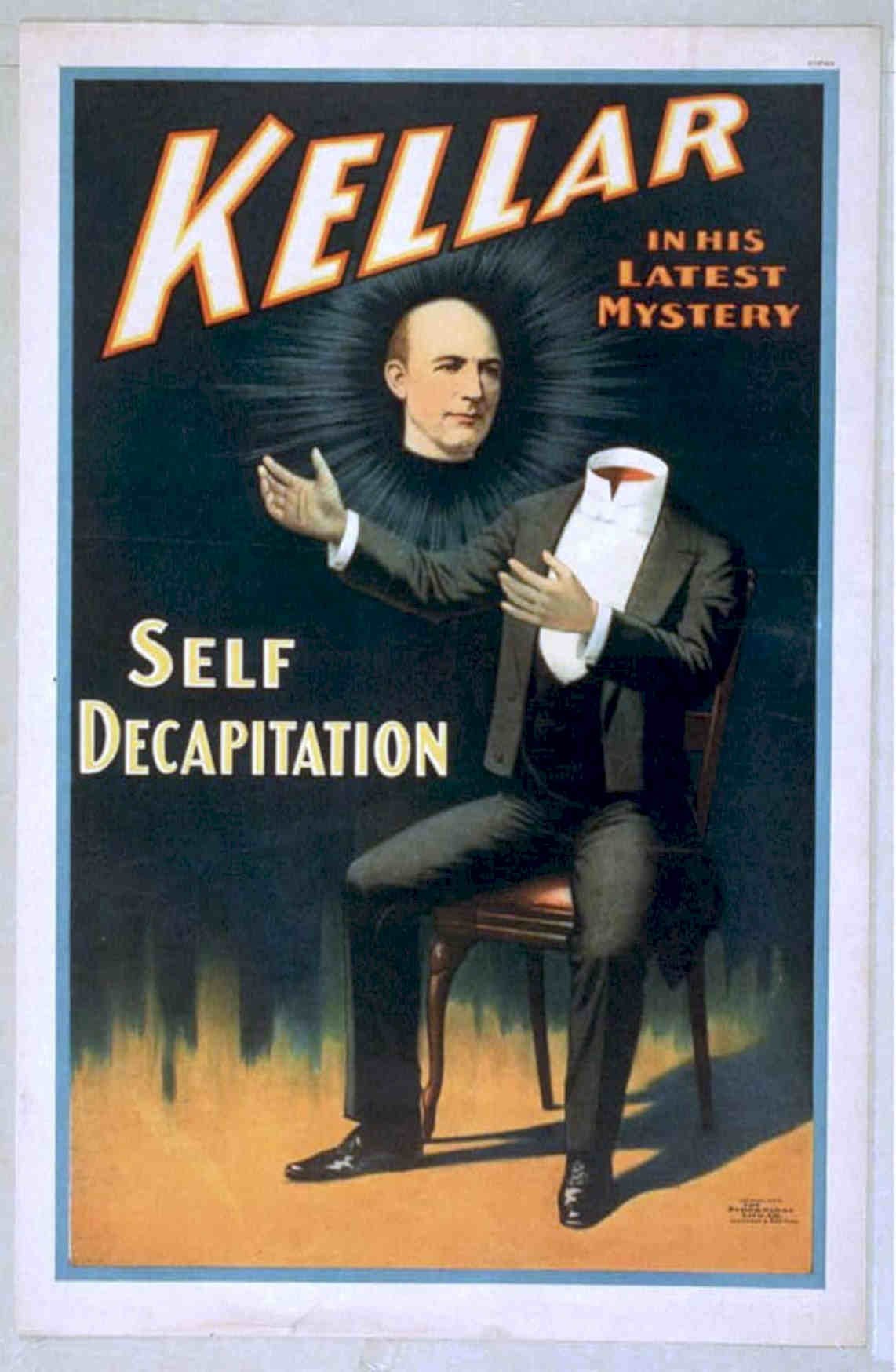 Kellar Magic Show Vintage Retro Advert Poster A4 Photo Print