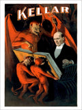 Kellar Magic Vintage Retro Advert Poster A4 Photo Print