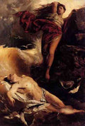 Keller Ferdinand Hero Finding Leander A4 Photo Print