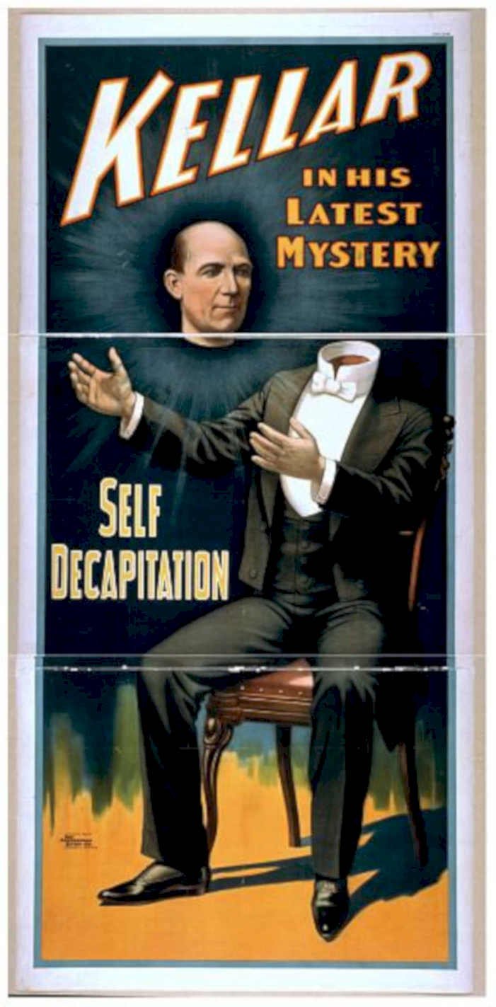 Keller Magic Self Vintage Retro Advert Poster A4 Photo Print