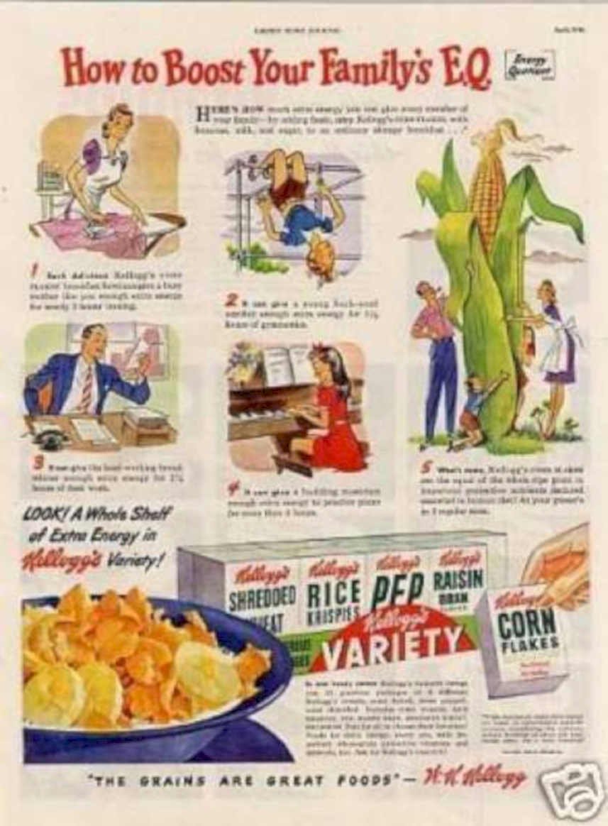 Kelloggs Family Boost 3 Vintage Retro Advert Ads A4 Photo Print