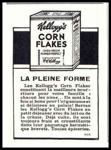 Kelloggs French 974 advert A4 Photo Print