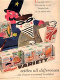 Kelloggs Variety Boxes 1 Vintage Retro Advert Ads A4 Photo Print