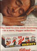Kelloggs Variety Cereal Vintage Retro Advert Ads A4 Photo Print