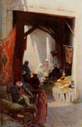 Kelly Robert Talbot 1861 1934 Egypt 1903 A Bazaar A4 Photo Print