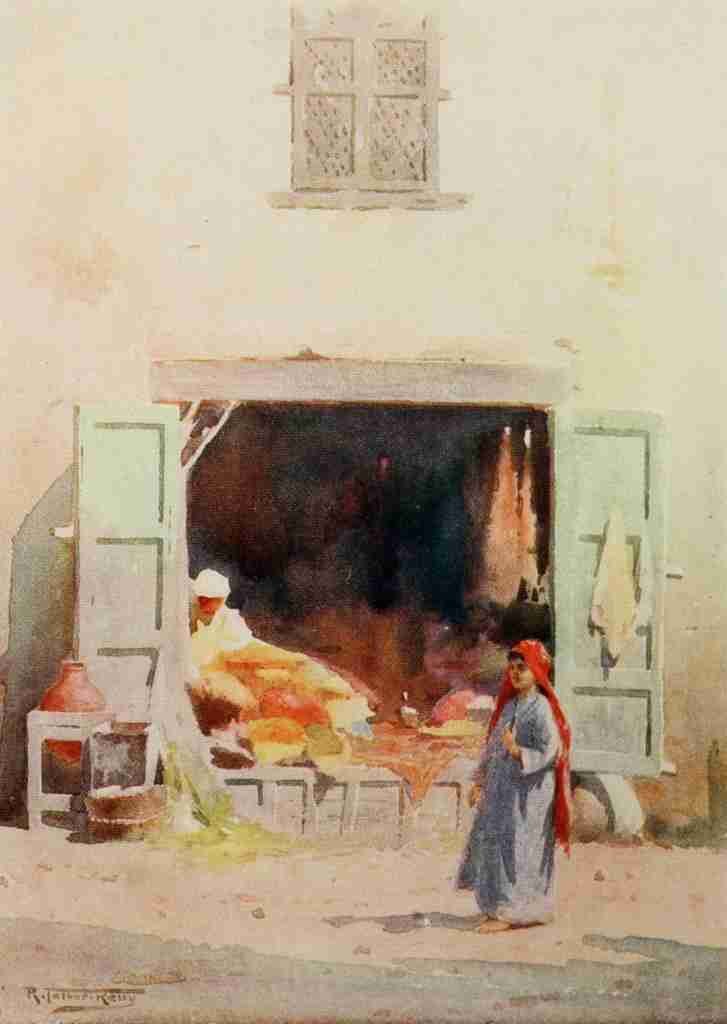 Kelly Robert Talbot 1861 1934 Egypt 1903 A Cairo shop Vintage A4 Photo Print