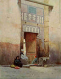 Kelly Robert Talbot 1861 1934 Egypt 1903 A Mosque door Cairo A4 Photo Print