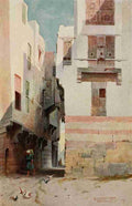 Kelly Robert Talbot 1861 1934 Egypt 1903 A street in Bulak A4 Photo Print