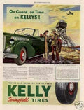 Kelly Tires Master Vintage Retro Advert Ads A4 Photo Print