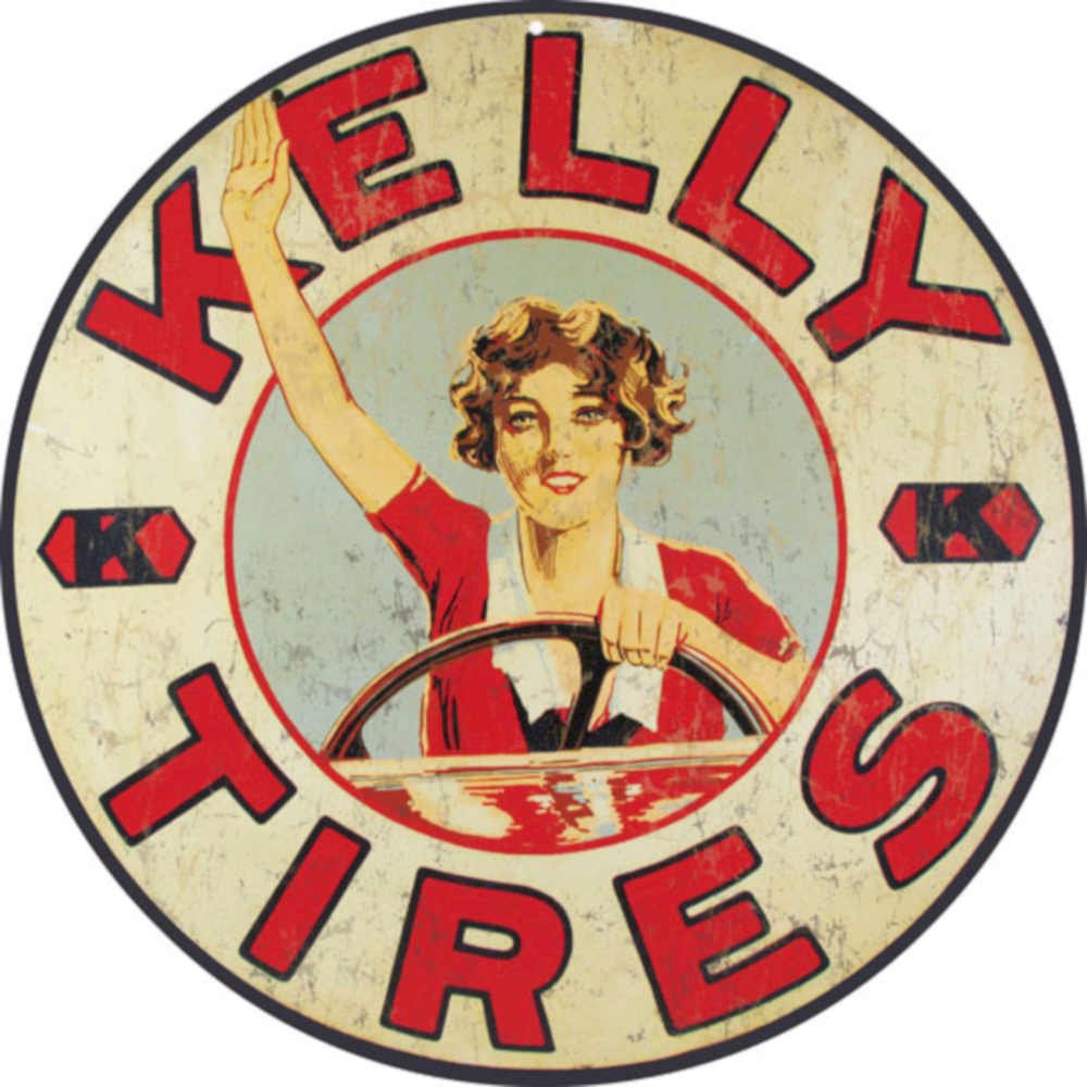 Kelly Tires Vintage 2 Vintage Retro Advert Ads A4 Photo Print