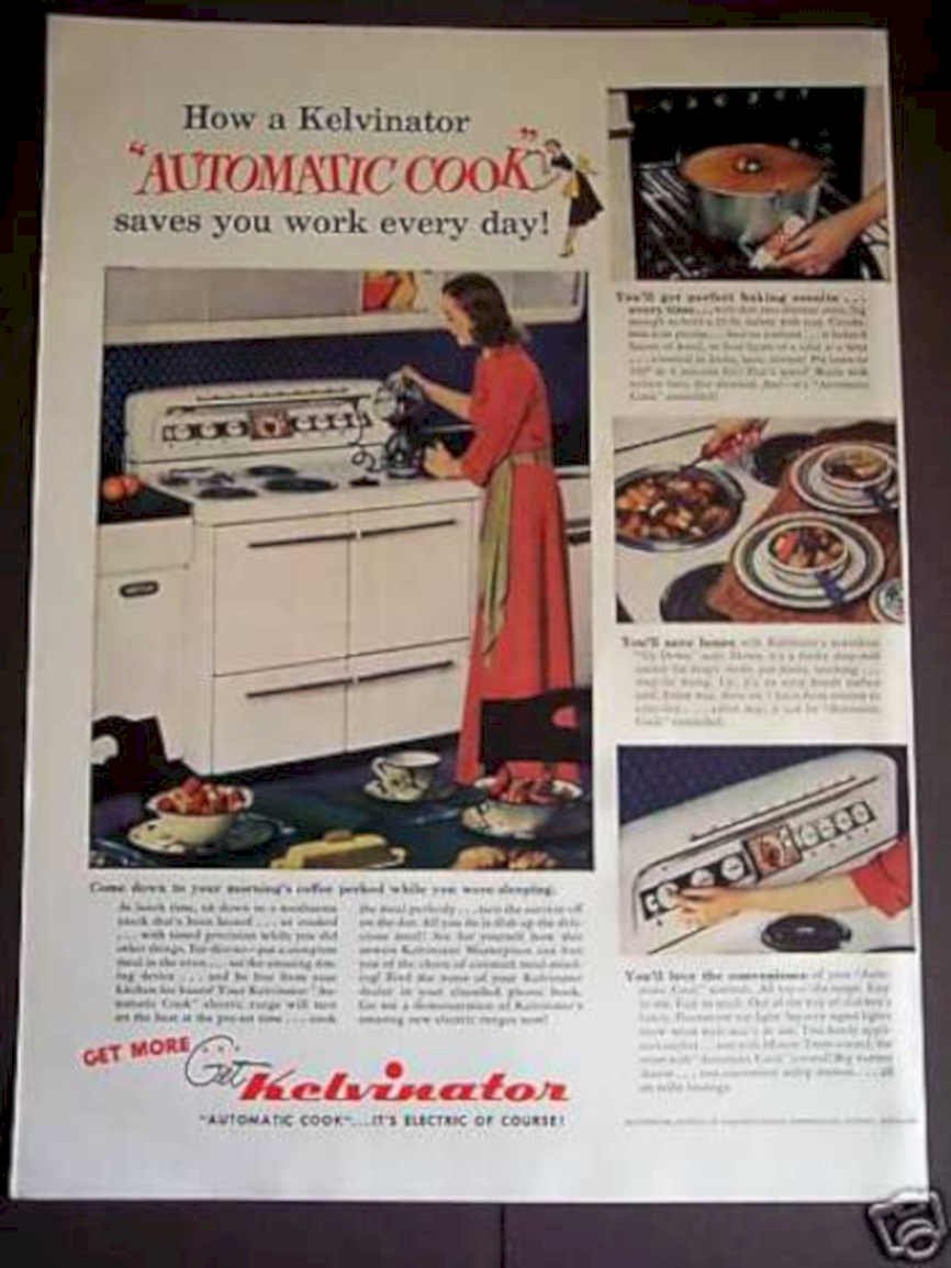 Kelvionator Automatic Cook Vintage Retro Advert Ads A4 Photo Print