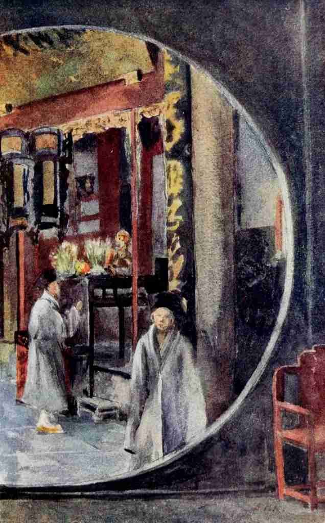 Kemp Emily G 1860 1939 The Face of China 1909 Buddhist monastery A4 Photo Print