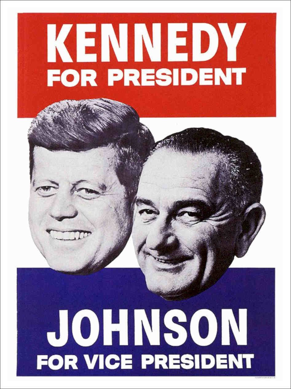 Kennedy Political Campaign Poster 1960s Vintage Retro Advert Poster A4 Photo Pr