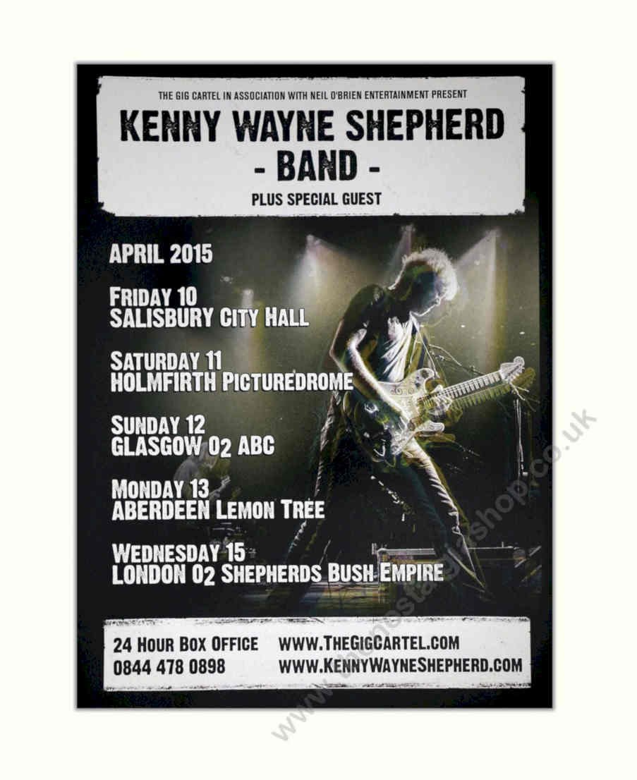 Kenny Wayne Shepherd Vintage Retro Advert Poster A4 Photo Print