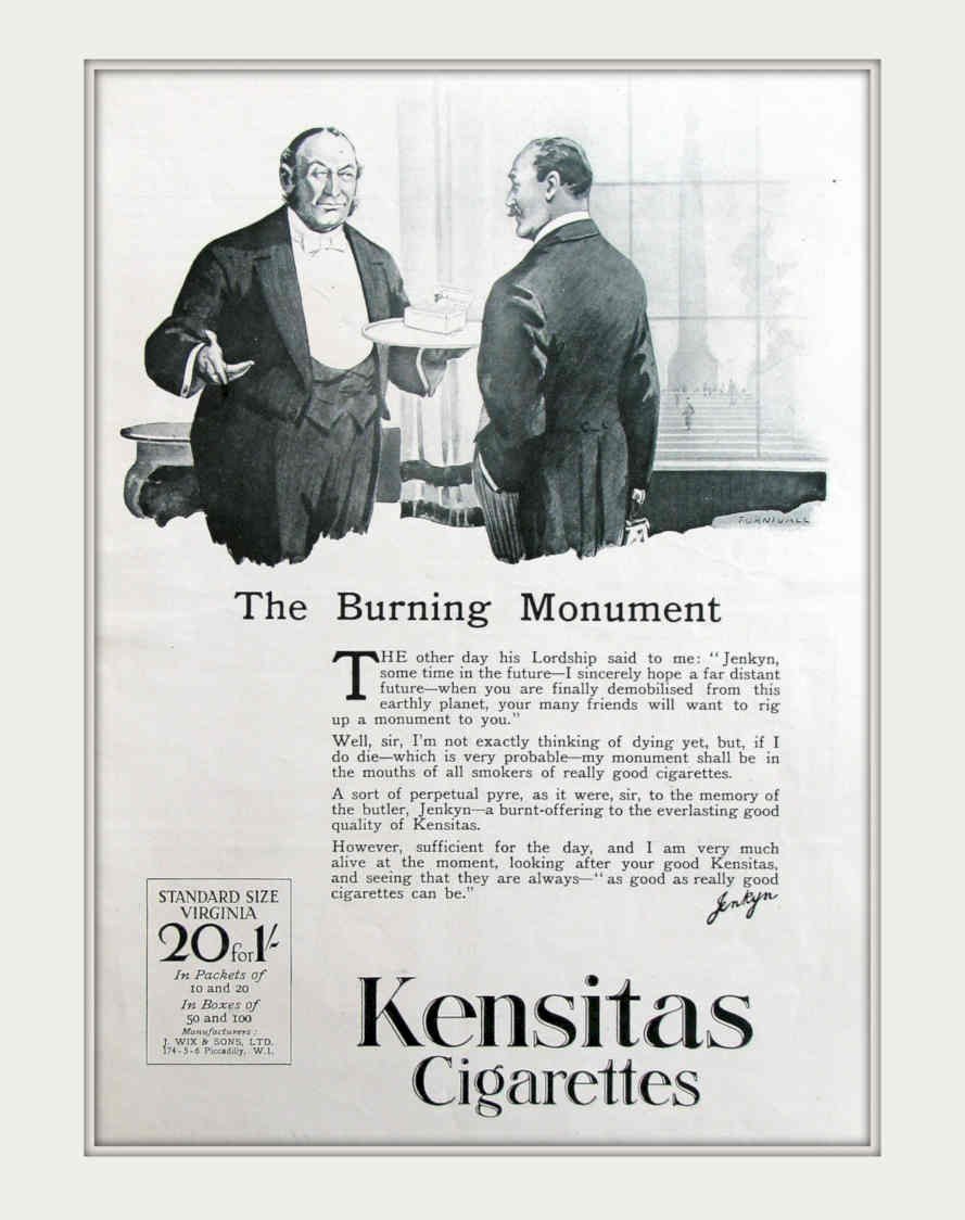 Kensitas Burning Monument Vintage Retro Advert Poster A4 Photo Print
