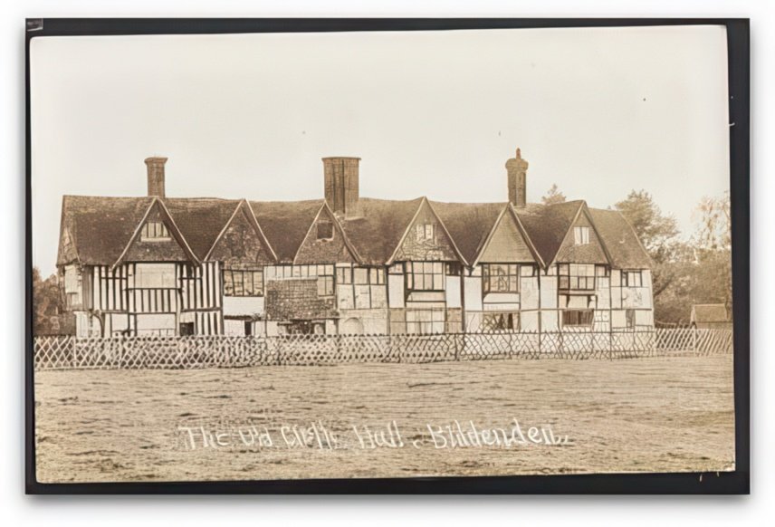 Kent Biddenden The Old Cloth Hall Large House From Grounds Vintage A4 Photo Print