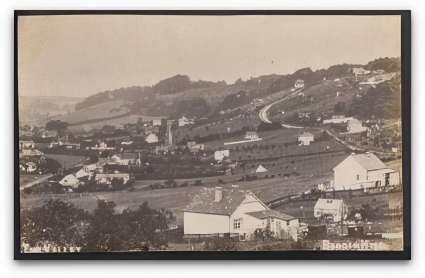Kent Biggin Hill The Valley View From Stock Hill To Upper End Sunningvale Vintage A4 Photo Print