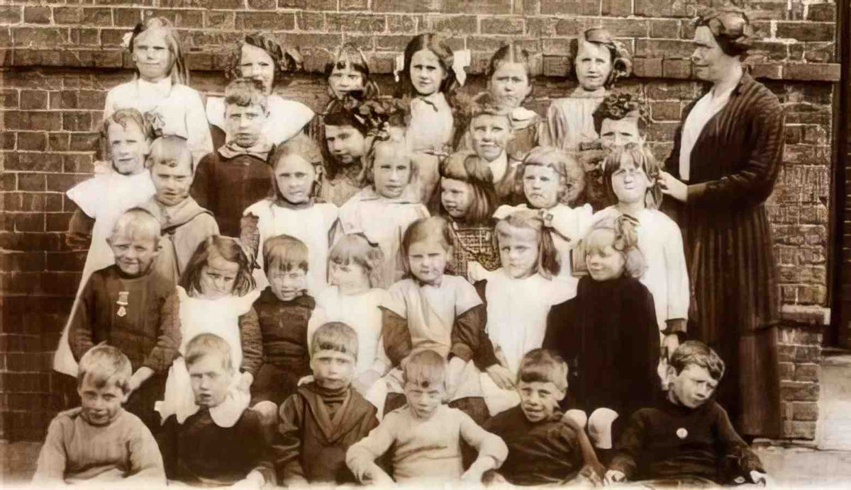 Kent Blean School Photo in 1921 Vintage A4 Photo Print