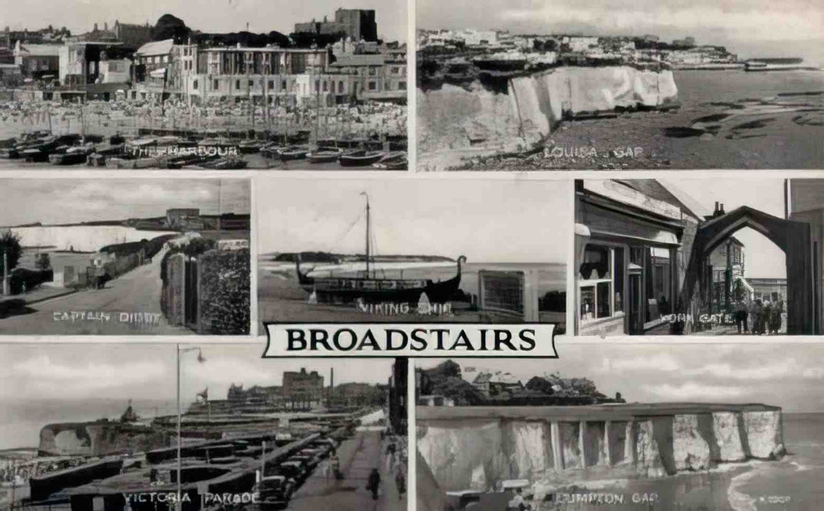 Kent Broadstairs Multiview 1965 Vintage A4 Photo Print