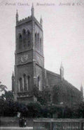 Kent Broadstairs Parish Church 1910s Vintage A4 Photo Print