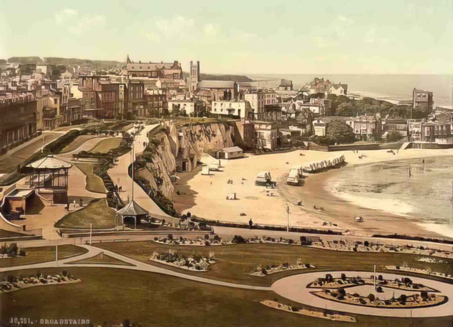 Kent Broadstairs Sea Front Vintage A4 Photo Print
