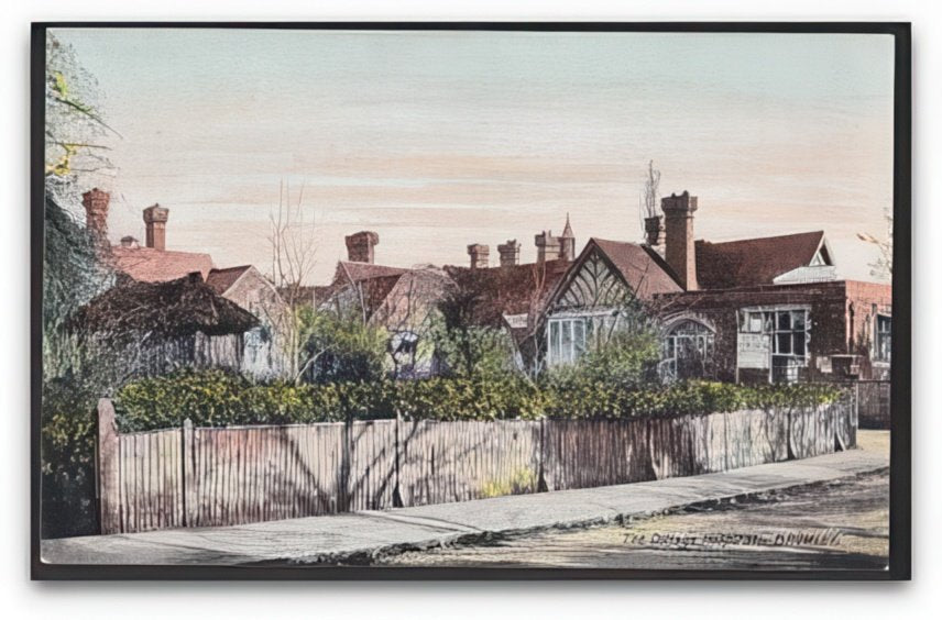 Kent Bromley The Cottage Hospital From Road Vintage A4 Photo Print